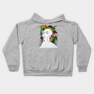 Black Mother Nature Kids Hoodie